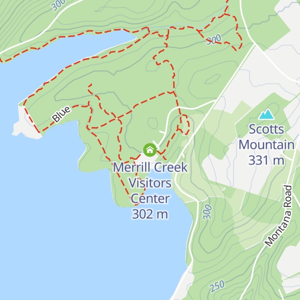 Map of Merrill Creek Visitors Center