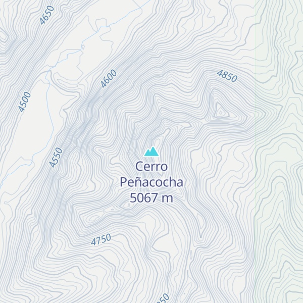 Map of Cerro Peñacocha
