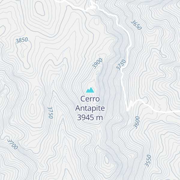 Map of Cerro Antapite