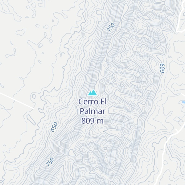 Map of Cerro El Palmar