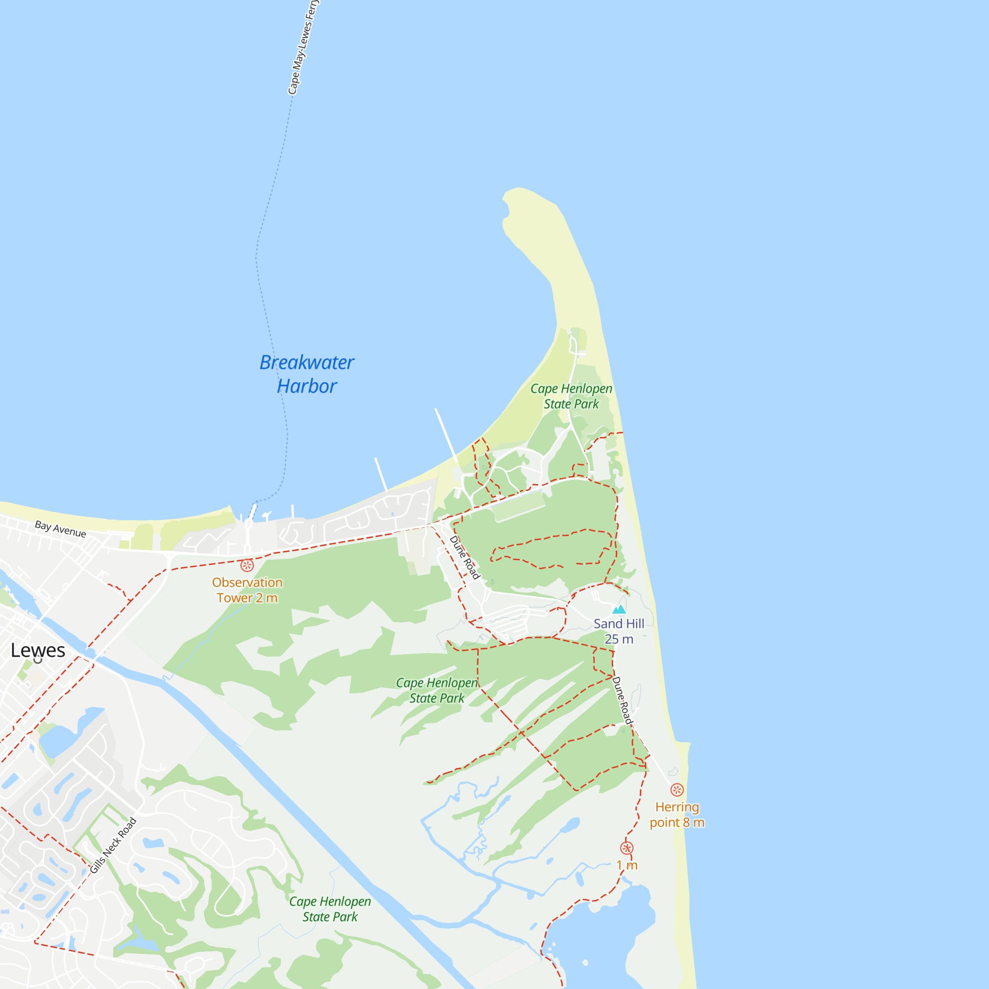Seaside Nature Center map