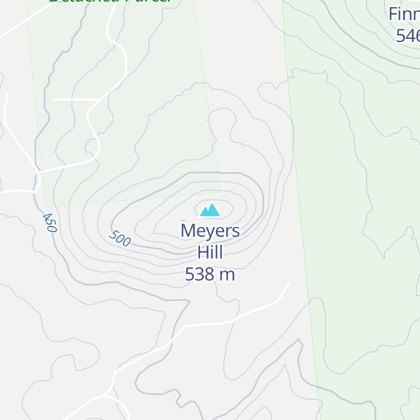 Map of Meyers Hill