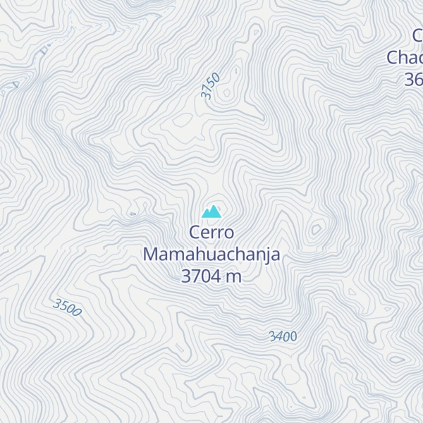 Map of Cerro Mamahuachanja