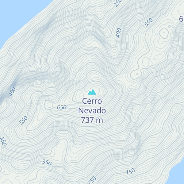 Map of Cerro Nevado