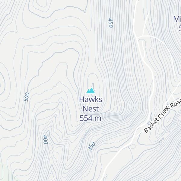Map of Hawks Nest