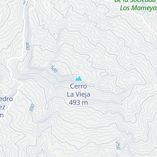 Map of Cerro La Vieja