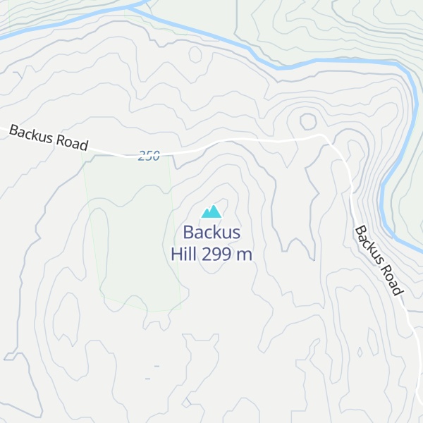 Map of Backus Hill