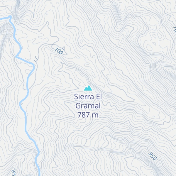 Map of Sierra El Gramal