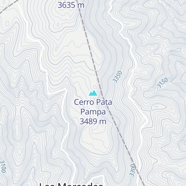 Map of Cerro Pata Pampa