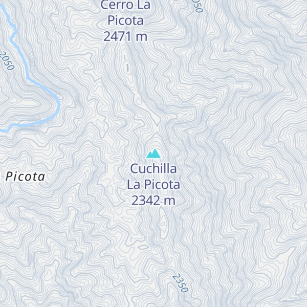 Map of Cuchilla La Picota