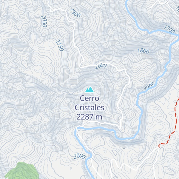 Map of Cerro Cristales