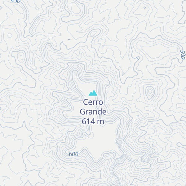 Map of Cerro Grande