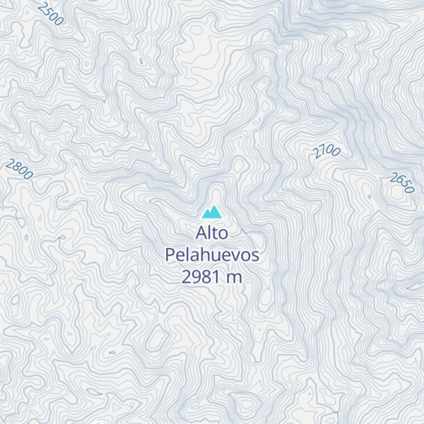 Map of Alto Pelahuevos
