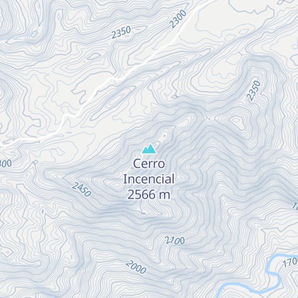 Map of Cerro Incencial