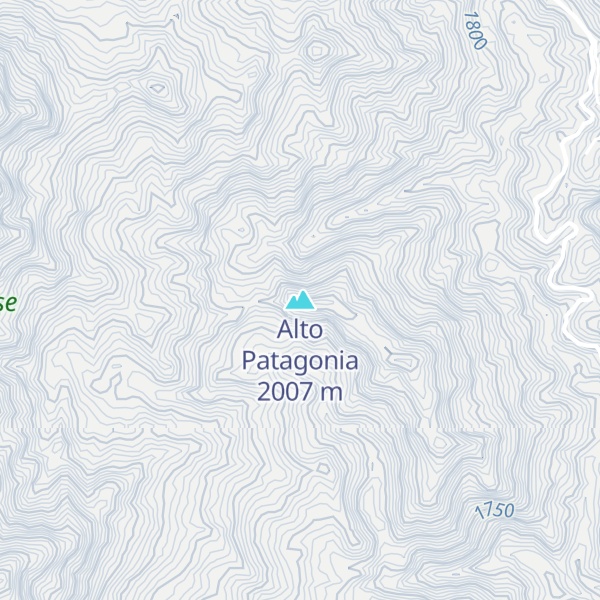 Map of Alto Patagonia