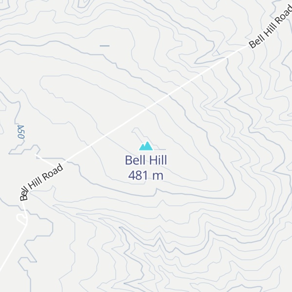 Map of Bell Hill