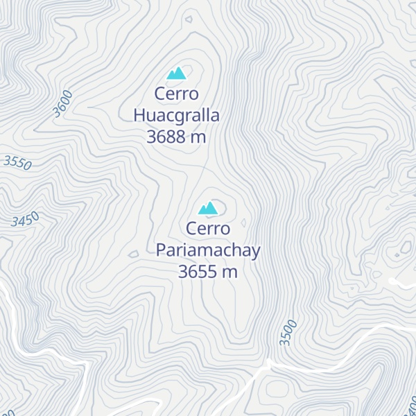 Map of Cerro Pariamachay