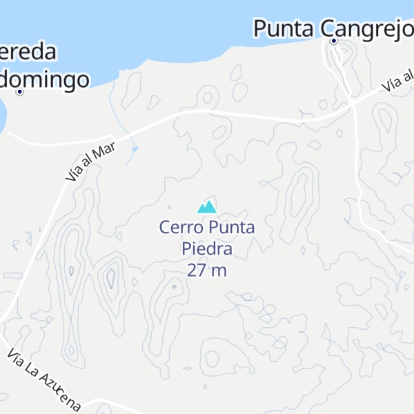 Map of Cerro Punta Piedra