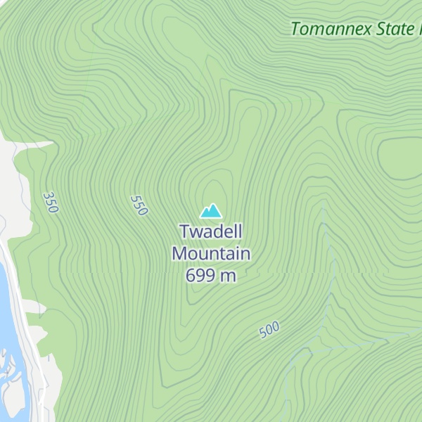 Map of Twadell Mountain