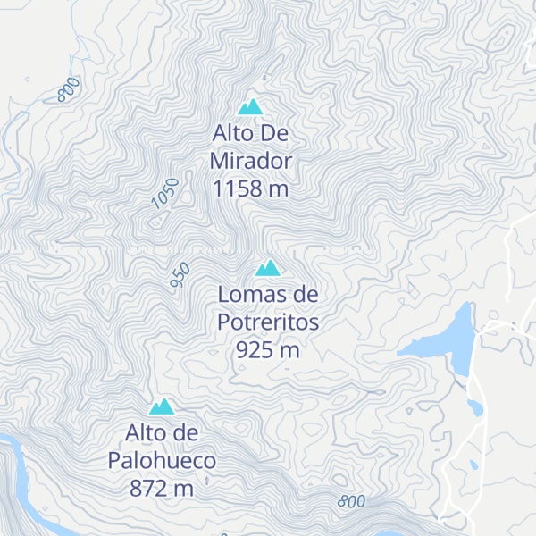Map of Lomas de Potreritos