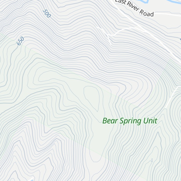 Map of Bear Spring Mountain