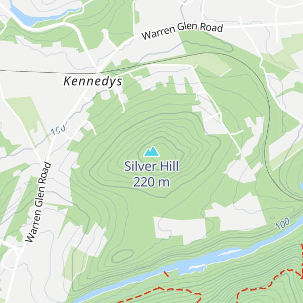 Map of Silver Hill