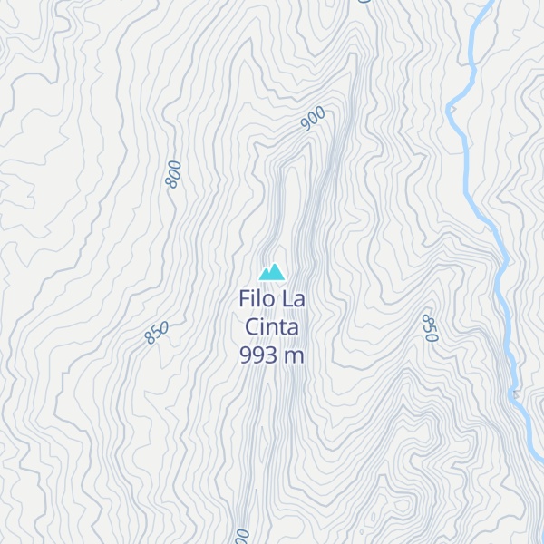 Map of Filo La Cinta
