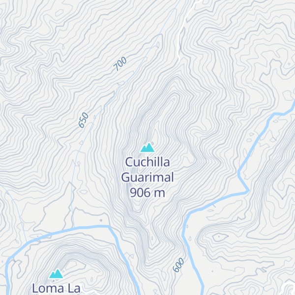 Map of Cuchilla Guarimal