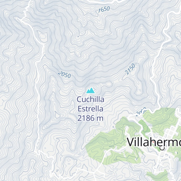 Map of Cuchilla Estrella