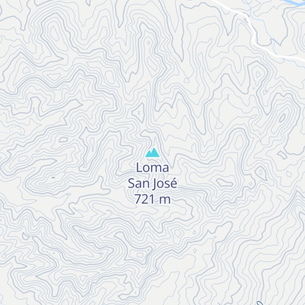 Map of Loma San José