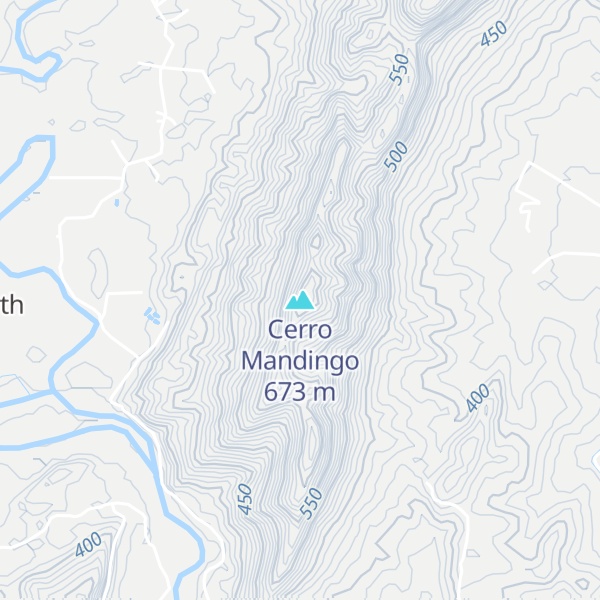 Map of Cerro Mandingo