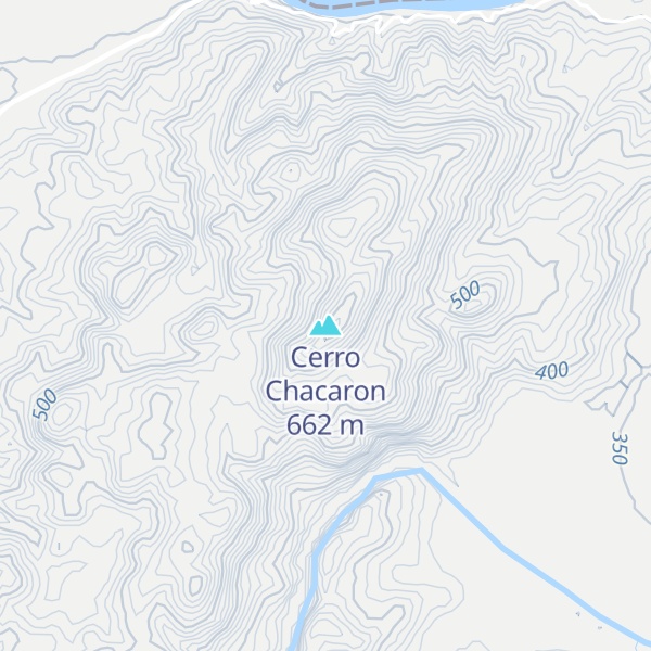 Map of Cerro Chacaron