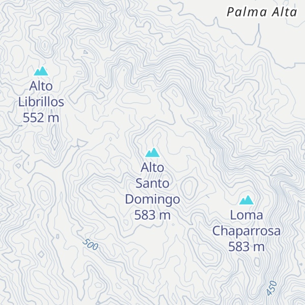 Map of Alto Santo Domingo