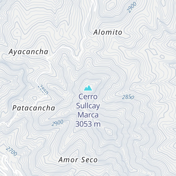 Map of Cerro Sullcay Marca
