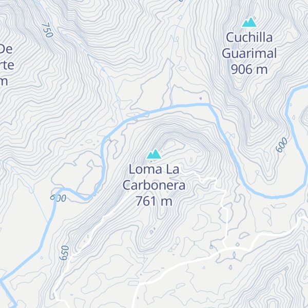 Map of Loma La Carbonera