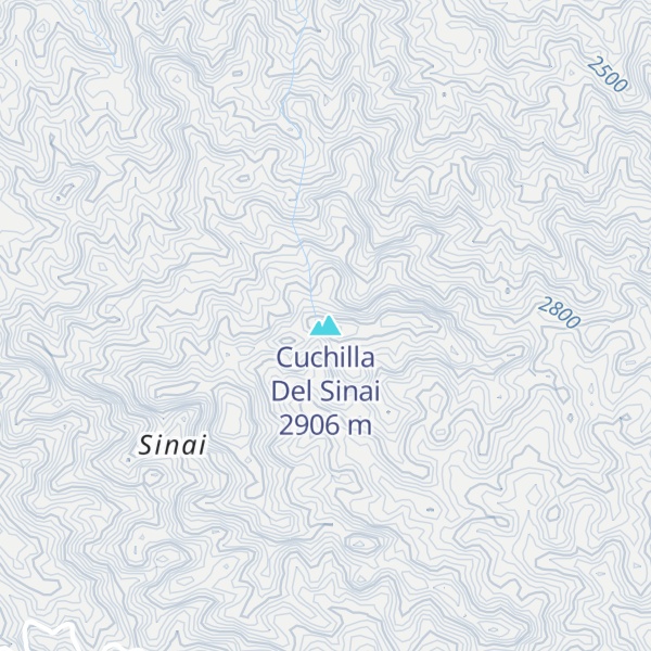 Map of Cuchilla Del Sinai