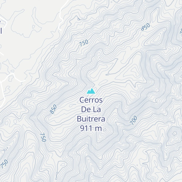 Map of Cerros De La Buitrera
