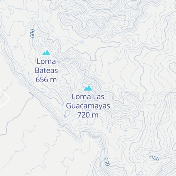 Map of Loma Las Guacamayas