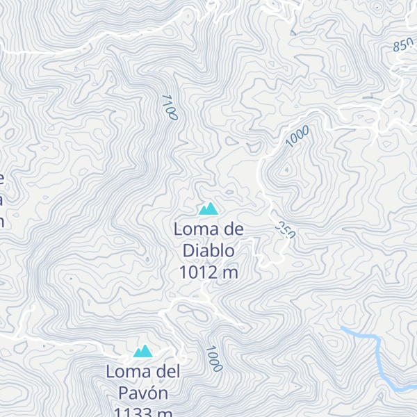 Map of Loma de Diablo