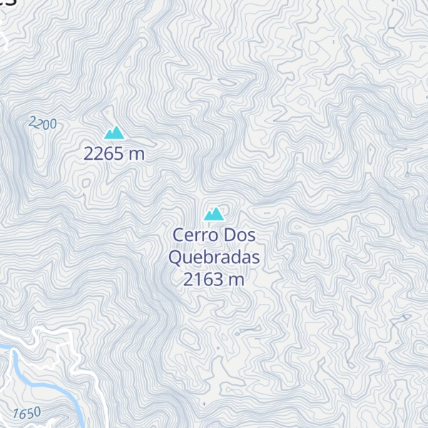 Map of Cerro Dos Quebradas