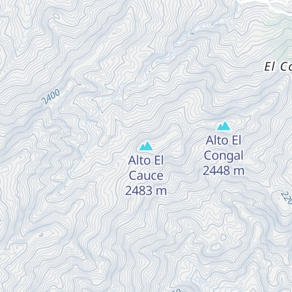 Map of Alto El Cauce