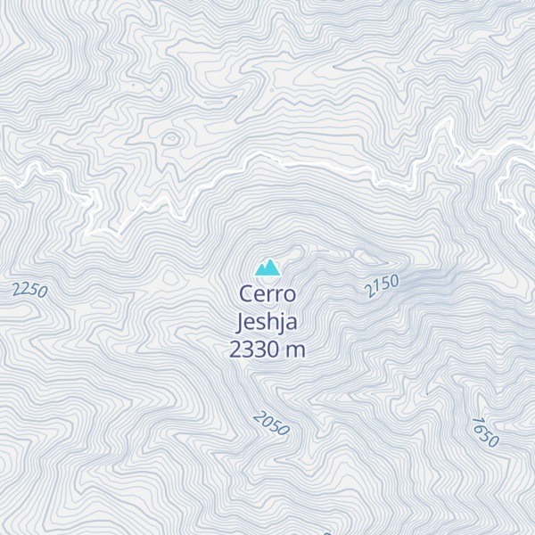 Map of Cerro Jeshja