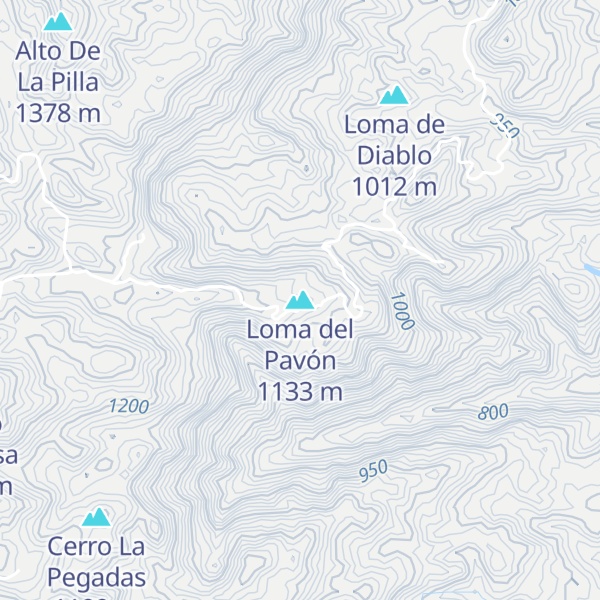 Map of Loma del Pavón