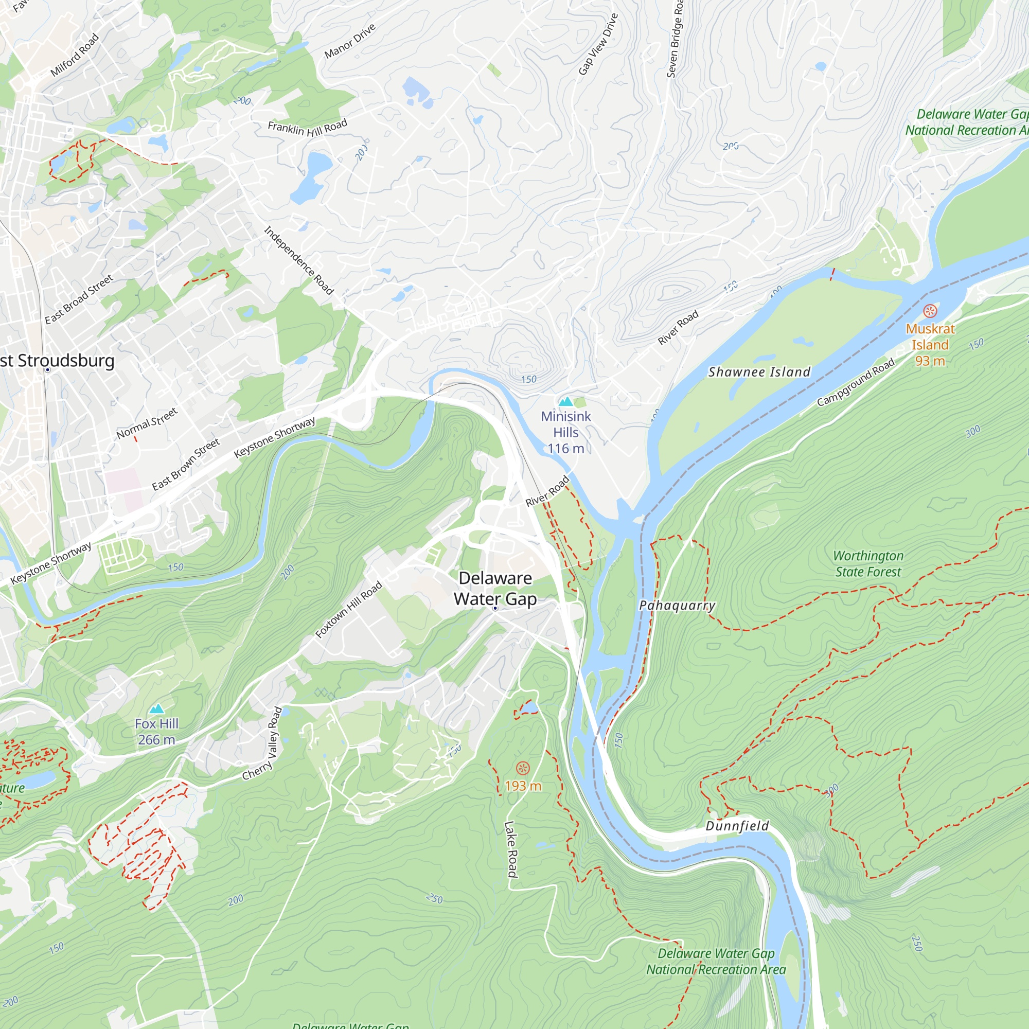 PA Welcome Center map
