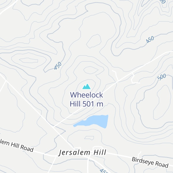 Map of Wheelock Hill