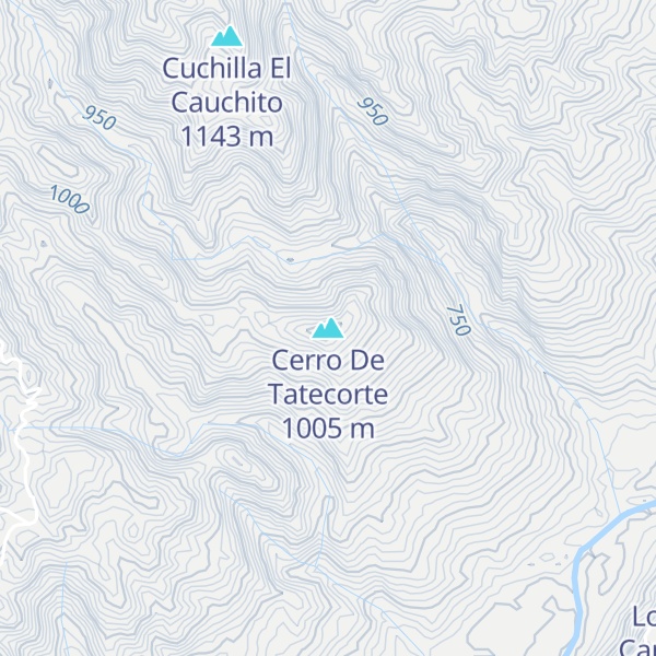 Map of Cerro De Tatecorte