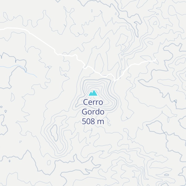 Map of Cerro Gordo