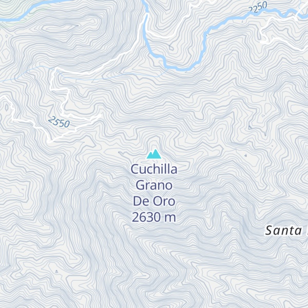 Map of Cuchilla Grano De Oro