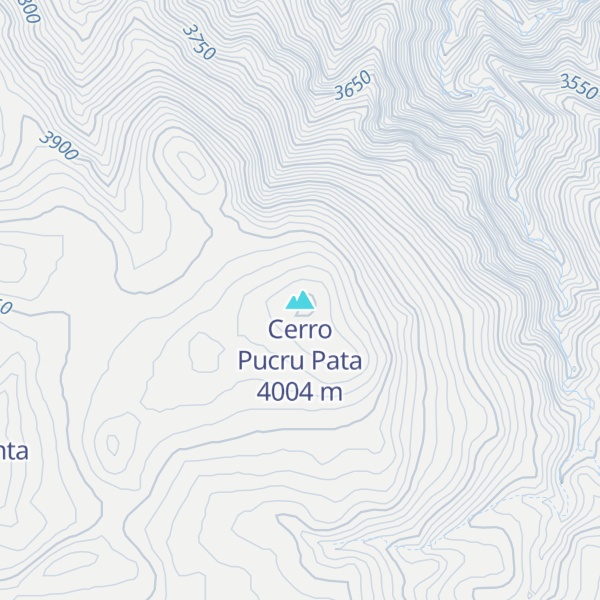 Map of Cerro Pucru Pata