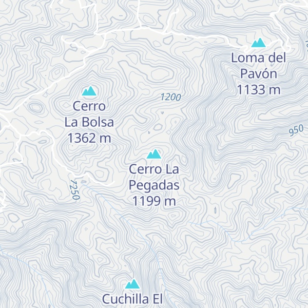 Map of Cerro La Pegadas